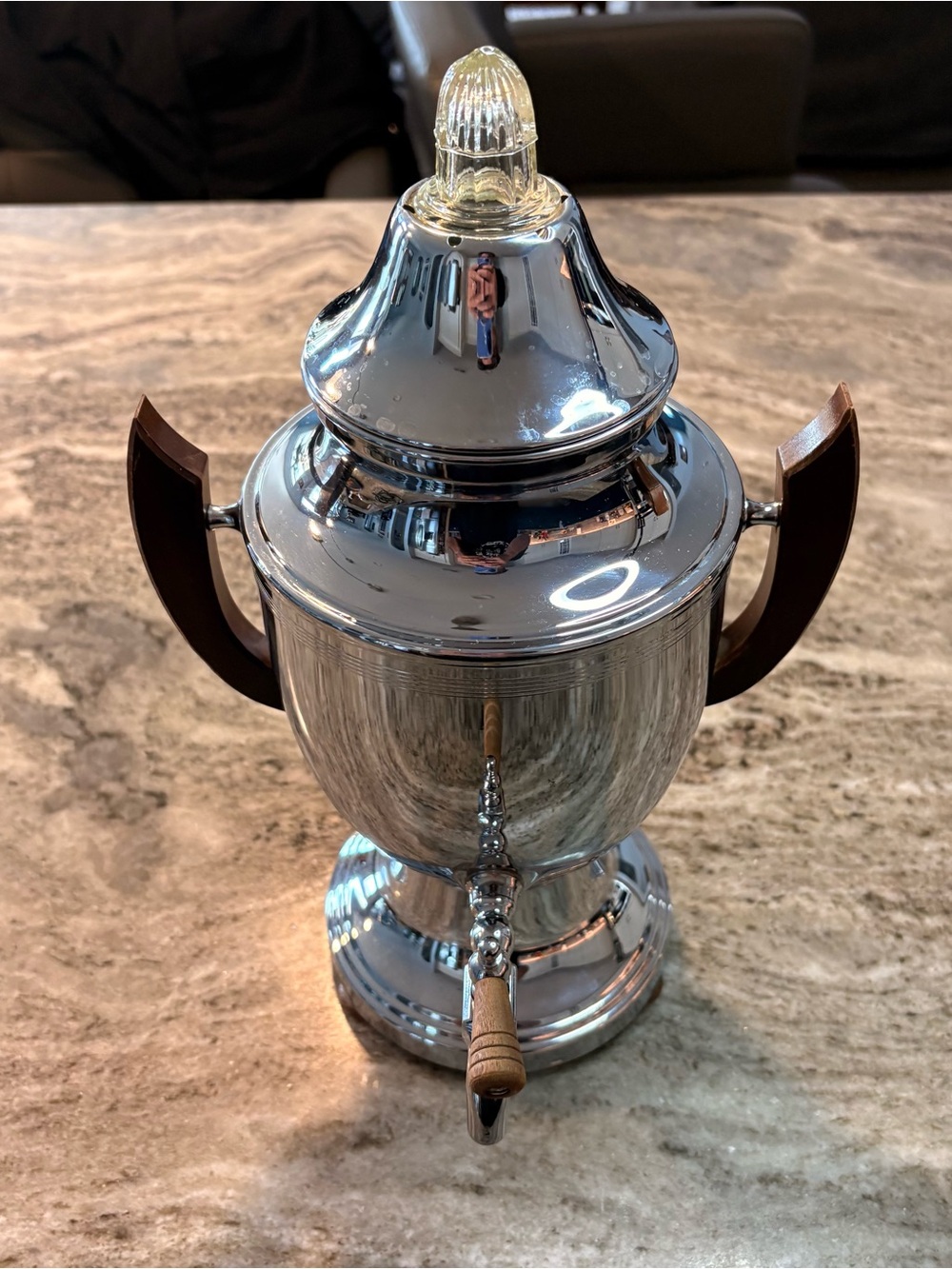 Vintage Farberware Coffee Percolator Urn Samovar Set 40 WORKING Tested Chrome